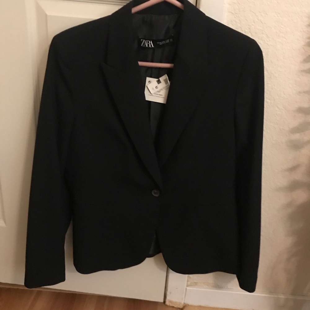 Zara black blazer, new with tags